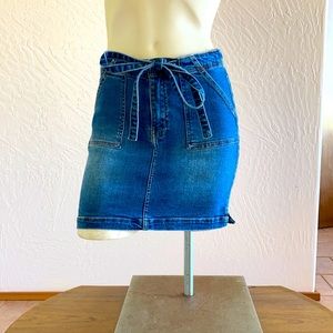 Blue Denim mini skirt size small